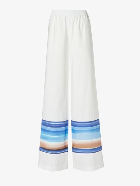 FENDI Pants White poplin pants