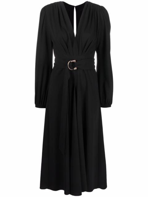 MARIA LUCIA HOHAN V-neck long-sleeve dress