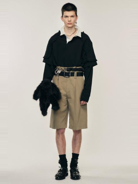 Simone Rocha Wide Leg Multi Belt Loop Shorts