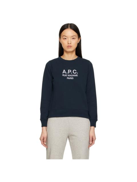 A.P.C. Navy Tina Sweatshirt