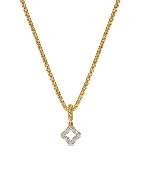 DAVID YURMAN Women's Micro Pavé Quatrefoil Amulet in 18K Yellow Gold with Diamonds, 7.4MM - Diamond