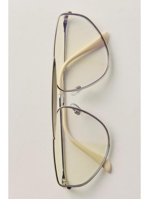 FREE PEOPLE Linden Aviator Blue Light Glasses