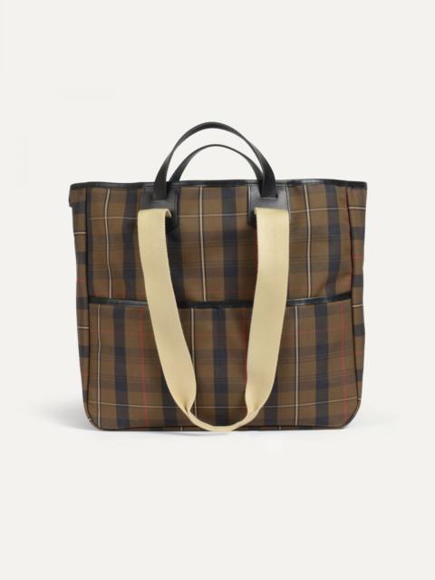 Bleu de Chauffe MELINE TOTE BAG - TARTAN RED BROWN