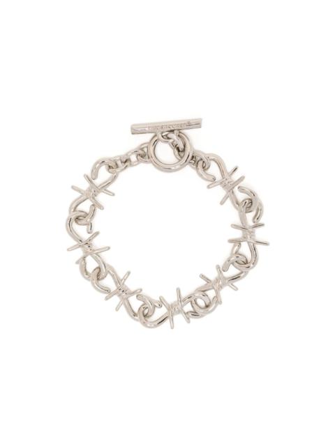 barbed wire-motif bracelet