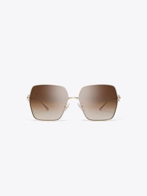 TORY BURCH Miller Oversized Square Sunglasses