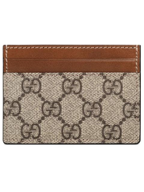 GUCCI Gucci Card Case Supreme Beige