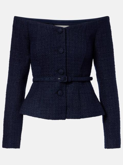 ROLAND MOURET Off-shoulder bouclé top