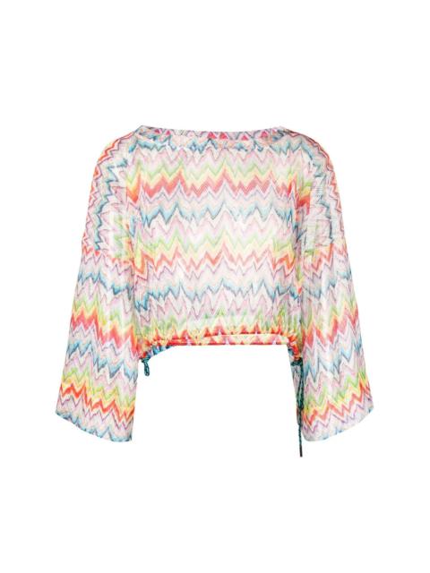 Missoni zigzag-print cropped top