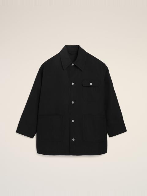 AMI Paris BLACK NEW WOOL WORKER JACKET