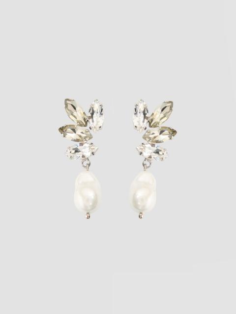 Erdem CRYSTAL PEARL EARRING
