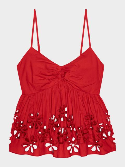Rails Meru Embroidered Cotton Top