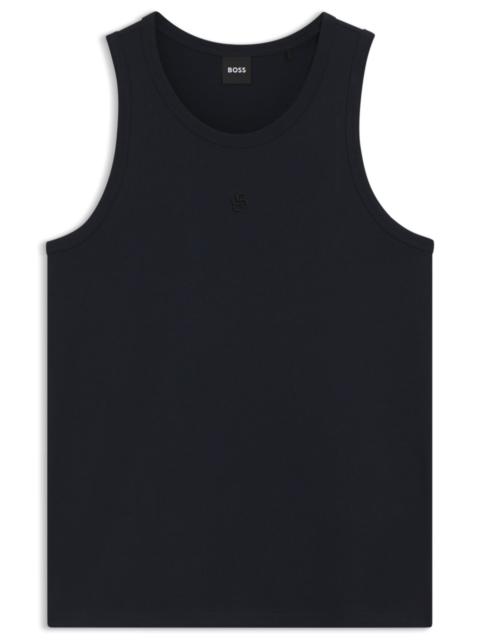 BOSS SLIM-FIT TANK TOP IN COTTON, MODAL, AND SILK