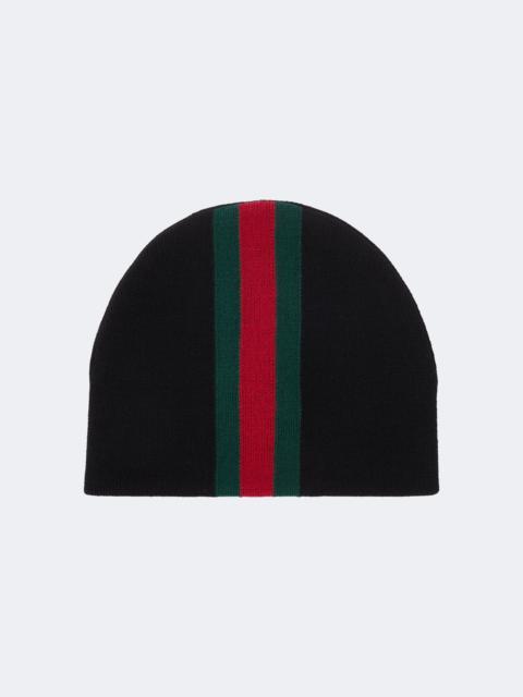 GUCCI Web Stripe wool beanie