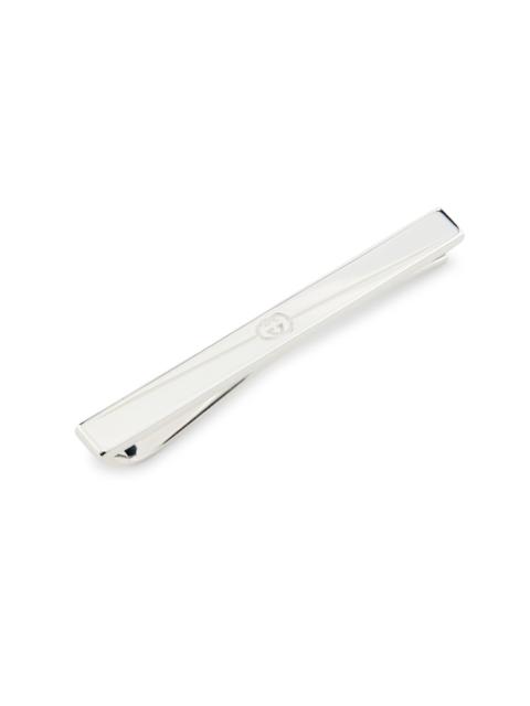 GUCCI Men's Men's Tag Tie Bar, 60x60mm Silver - Silver