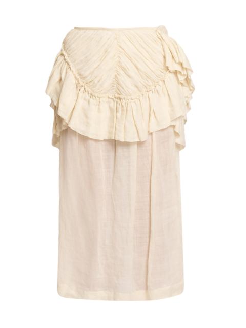Dries Van Noten Women's Shelby Ruffled Layered Skirt - Ivory