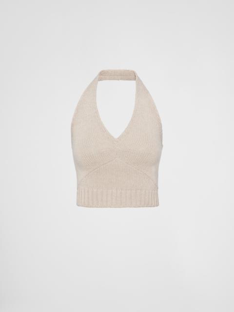 Prada Sleeveless wool and cashmere top