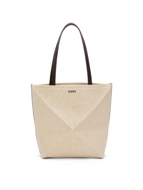 Loewe Puzzle Fold tote in cotton jacquard