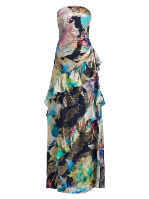 RAMY BROOK Women's Dominika Strapless Gown - Spring Navy Marble