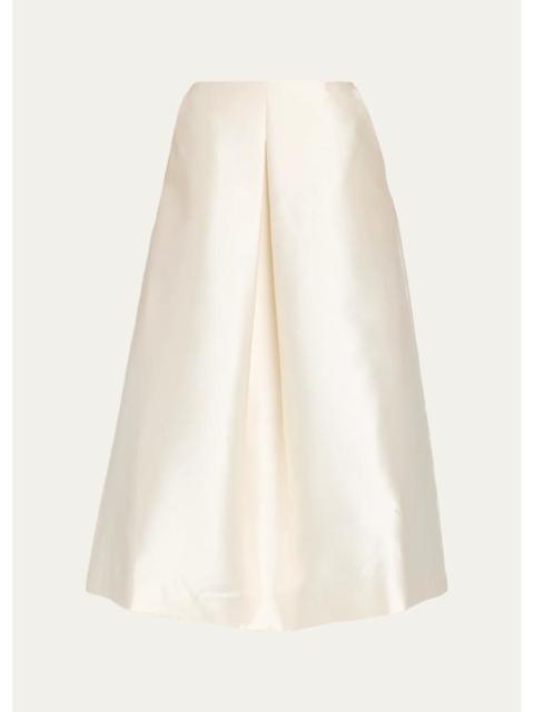 SIMKHAI Vexa Satin Midi Skirt