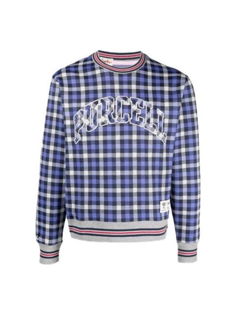 Converse Men's Converse x Todd Snyder Crossover Series Plaid Pattern Loose Long Sleeves Blue 10022721-A01