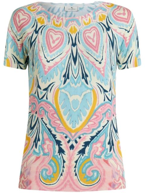 Etro floral-print silk jumper