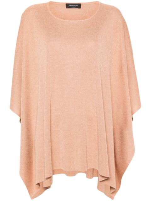 FABIANA FILIPPI metallic-threading knitted poncho