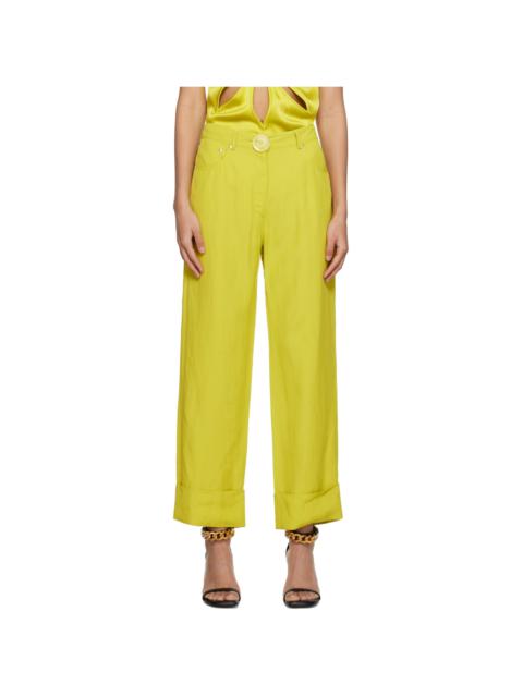 Stella McCartney Green Button Trousers