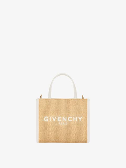Givenchy MINI G TOTE SHOPPER BAG IN RAFFIA