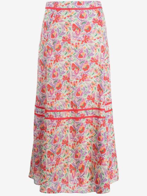 ba&sh Aliya graphic-print skirt