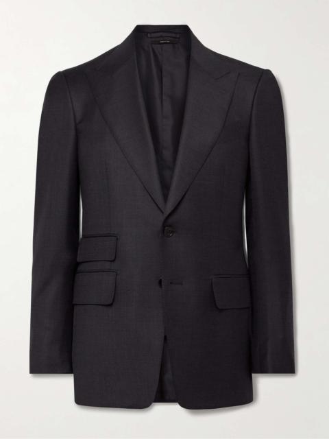 TOM FORD Shelton Slim-Fit Sharkskin Wool-Blend Suit Jacket