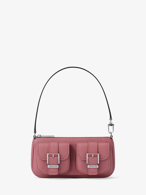 MICHAEL KORS Zoe Small Pebbled Leather Pochette