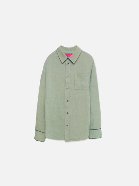 The Elder Statesman CHAMBRAY BUTTON-UP SHIRT