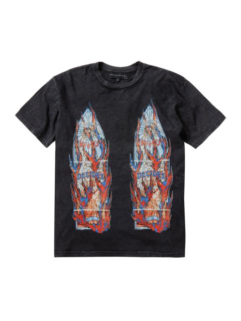 WHO DECIDES WAR NYC Flame Glass T Shirt