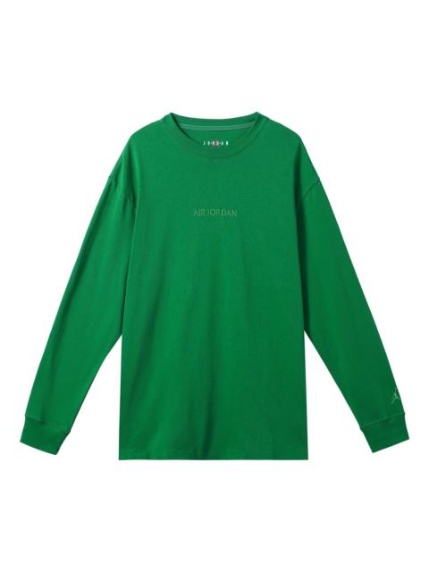 Air Jordan x Wordmark Long Sleeves T-Shirts 'Green' FJ0703-302