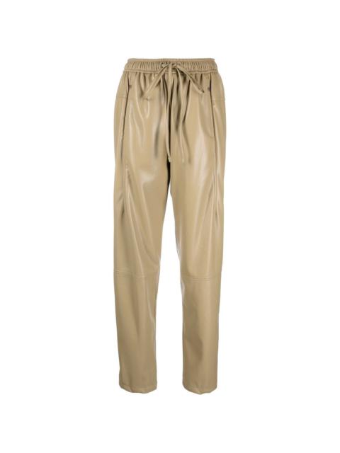 LOW CLASSIC faux-leather drawstring trousers
