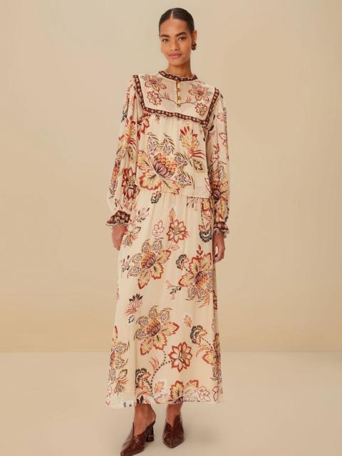 Sand Aura Floral Blouse