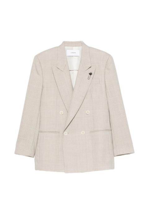 LARDINI Lardini Houndstooth-pattern Double-breasted Blazer