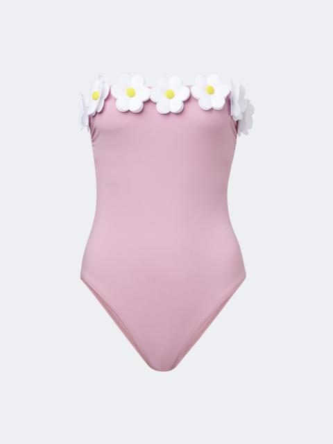 KARLA COLLETTO Juliet floral-appliqué bandeau swimsuit
