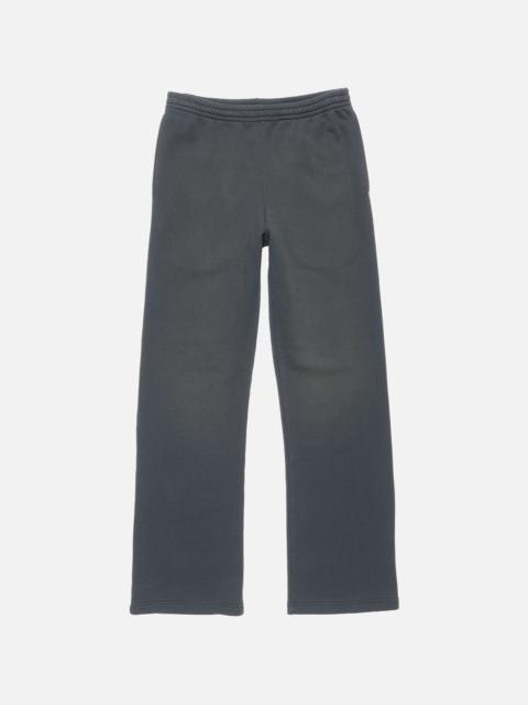Acne Studios Fleece trousers with stamp logo - Faded black
