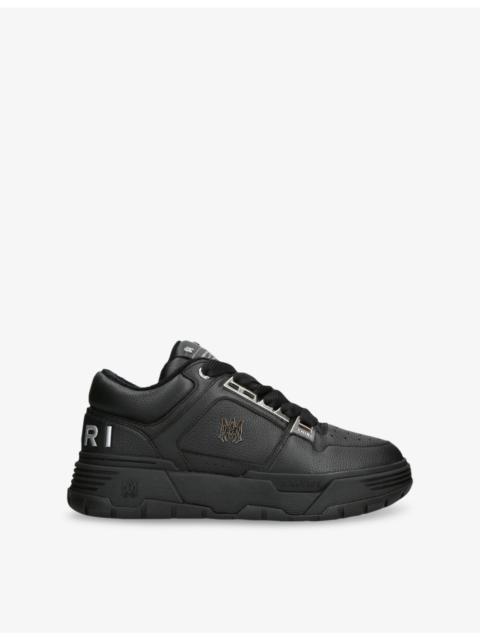 Metallic MA-1 Leather Trainers