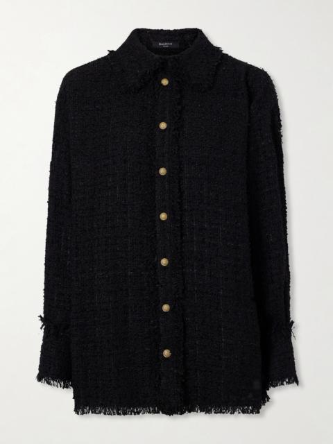 Balmain Cotton-blend Tweed Shirt
