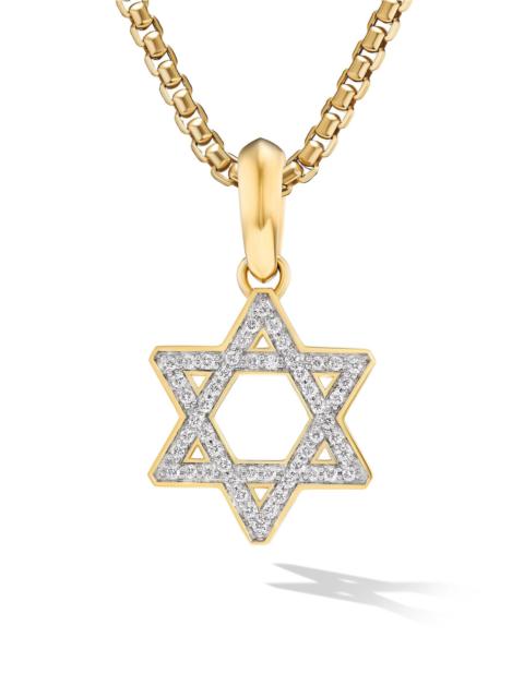 DAVID YURMAN Men's Star of David Pendant in 18K Yellow Gold - Diamond