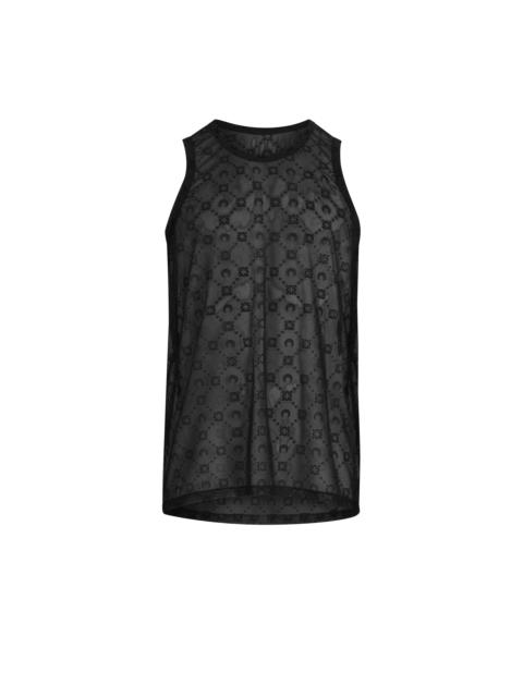 Marine Serre Moonogram Mesh Flock Tank Top
