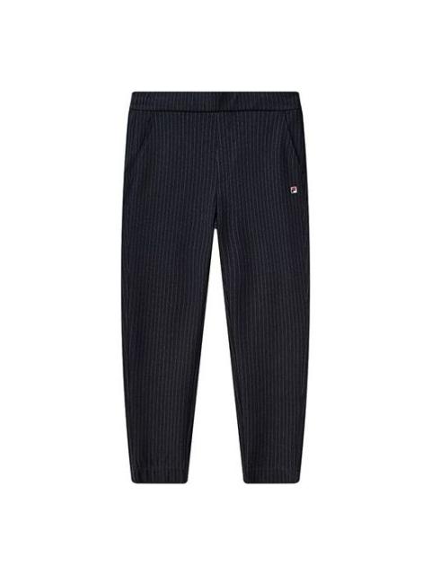 FILA FILA Stripe Straight Knit Casual Long Pants Blue F11M111608F-NV