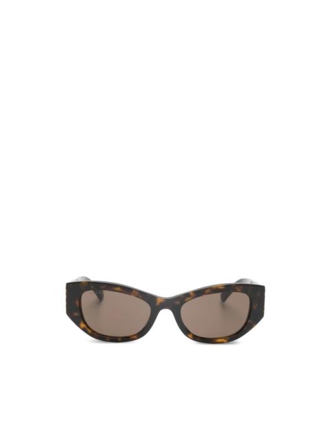 GUCCI tortoise oval-frame sunglasses