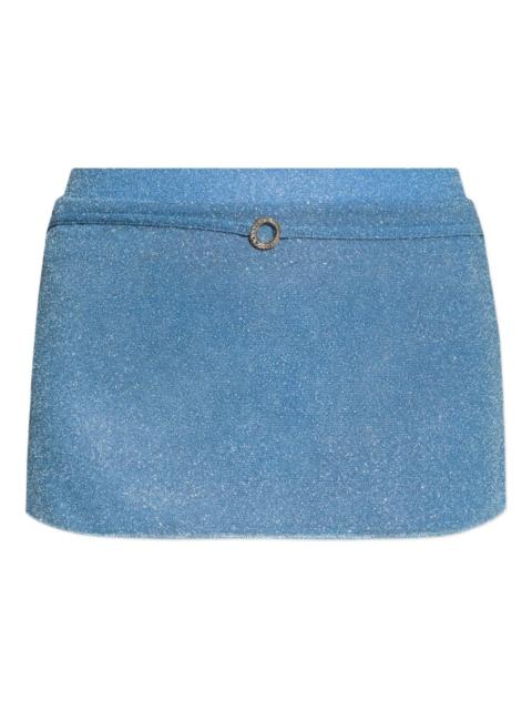 Oséree glitter-detailing mini skirt