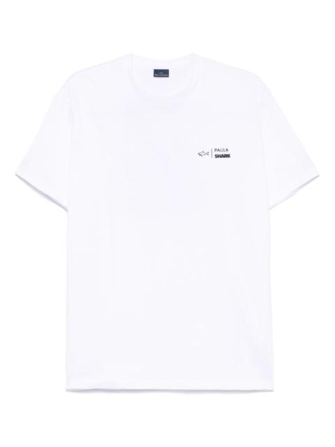 Paul & Shark logo-rubberised T-shirt