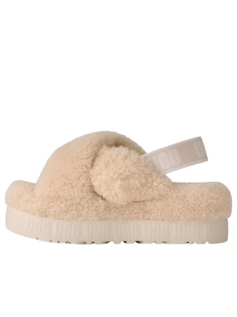 UGG (WMNS) UGG Oh Fluffita Cross Strap Sandal 'Natural' 1191135-NAT
