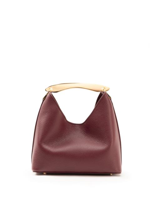 Elleme Small Boomerang Pebbled Leather Burgundy