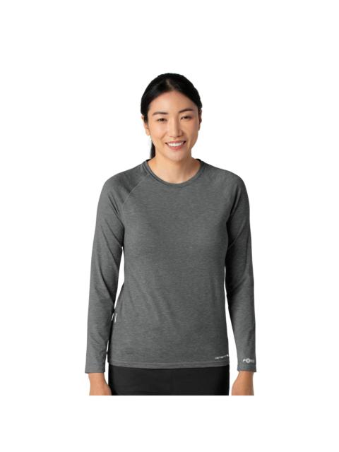 Carhartt Women's Force Sub-Scrubs Heathered Performance Long Sleeve Tee